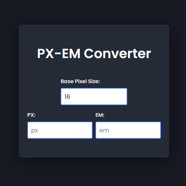 Pixel To EM Converter