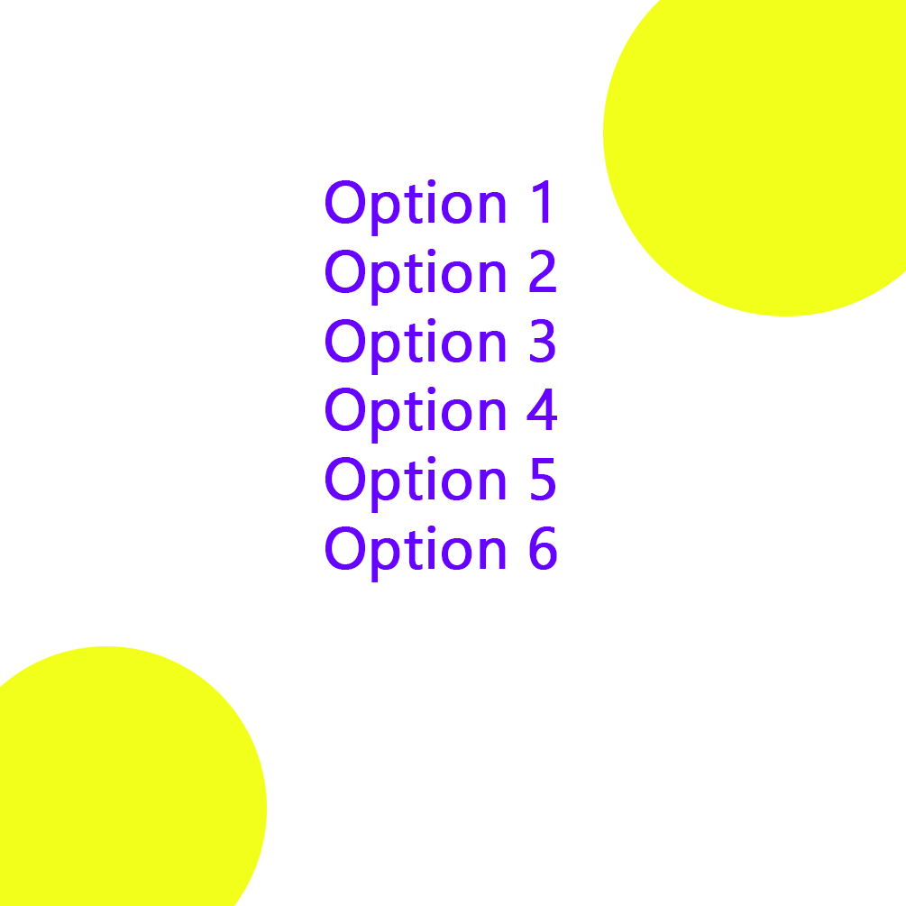 Generate Select Options